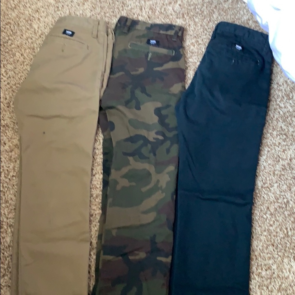 Vans chino style pants 3 pairs